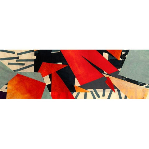 Memphis Blues (detail) White Modern Wood Framed Art Print by Bacci, Leonardo
