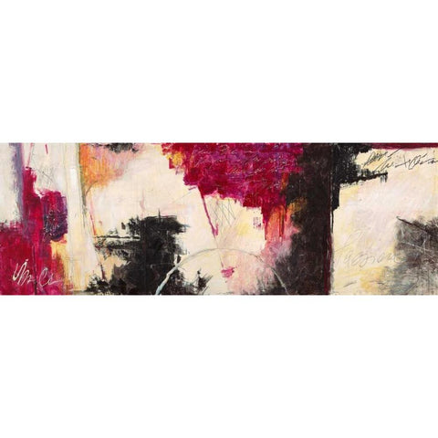 Passion Black Modern Wood Framed Art Print by Olin, Chaz