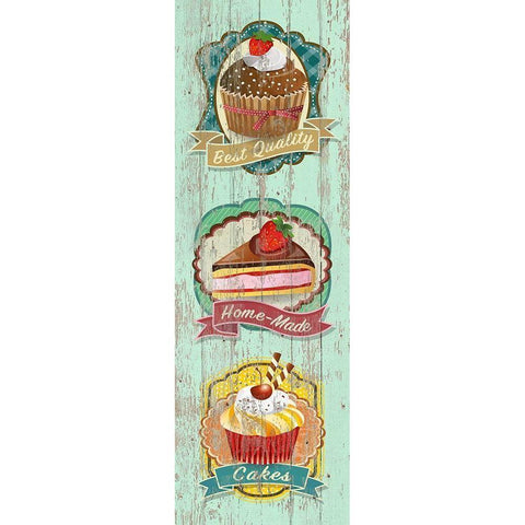 Best Quality Cakes White Modern Wood Framed Art Print by Skip Teller