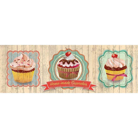 Fresh Cakes Black Modern Wood Framed Art Print with Double Matting by Skip Teller