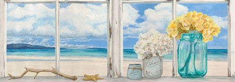 Atlantique (detail) Black Ornate Wood Framed Art Print with Double Matting by Dellal, Remy