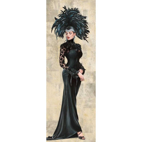 Deco Princess II White Modern Wood Framed Art Print by Duval, Sonya