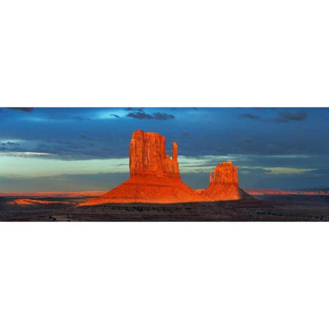 Monument Valley, Arizona White Modern Wood Framed Art Print by Krahmer, Frank