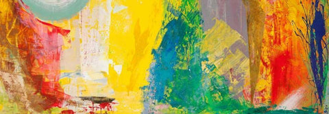 Musica per occhi che brillano White Modern Wood Framed Art Print with Double Matting by Corrado, Italo