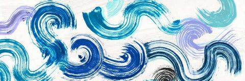 Ocean Almighty White Modern Wood Framed Art Print with Double Matting by Ikeda, Haru