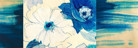 Toile White Modern Wood Framed Art Print with Double Matting by Kelly, Parr