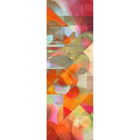 Colorfall II Black Modern Wood Framed Art Print by Kaj, Rama