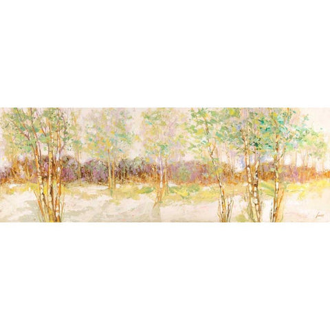 Bosco di betulle I Black Modern Wood Framed Art Print by Lucas