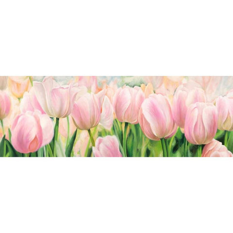 Primavera White Modern Wood Framed Art Print by Villa, Luca