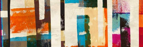 Calexico White Modern Wood Framed Art Print with Double Matting by Navarro, Manuel