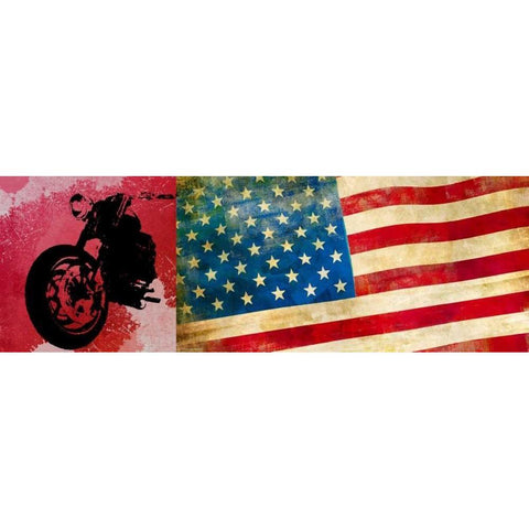 On the Road USA White Modern Wood Framed Art Print by Hill, Steven