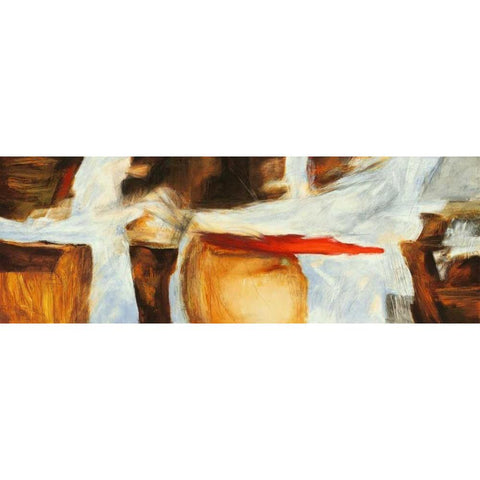 The sound of wood Black Modern Wood Framed Art Print with Double Matting by Stone, Jim
