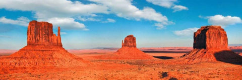 View to the Monument Valley, Arizona Black Ornate Wood Framed Art Print with Double Matting by Ratsenskiy, Vadim