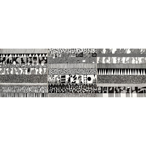 Partitura I Black Modern Wood Framed Art Print by Teruzzi, Vittorio