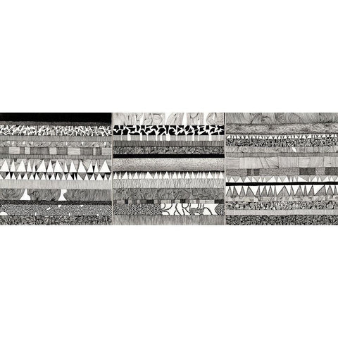 Partitura IV Black Modern Wood Framed Art Print by Teruzzi, Vittorio