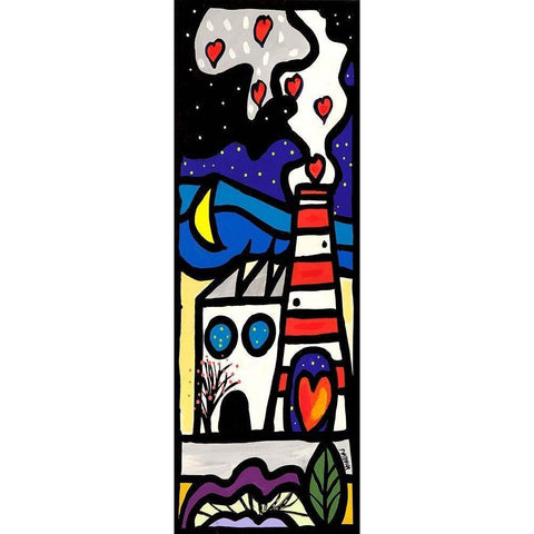 Fabbricare amore 2 Black Modern Wood Framed Art Print with Double Matting by Wallas