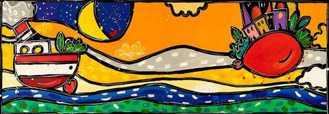 Leggeri leggeri Black Ornate Wood Framed Art Print with Double Matting by Wallas