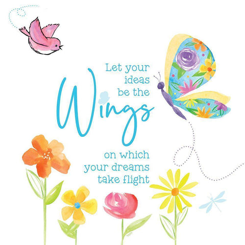 Dreams Take Flight on White XI Black Ornate Wood Framed Art Print with Double Matting by Reed, Tara