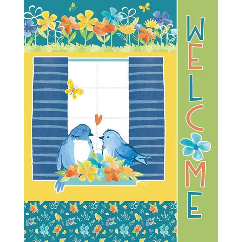 Happy at Home XIX Gold Ornate Wood Framed Art Print with Double Matting by Reed, Tara