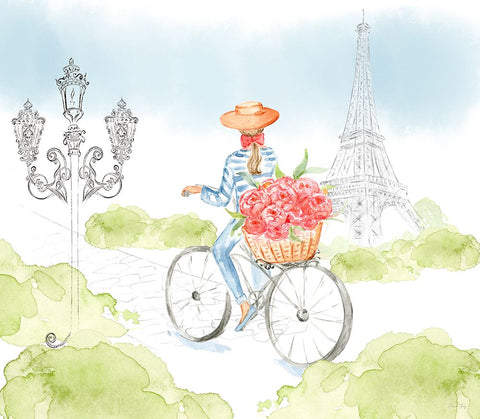 My Kind of Beautiful I Black Ornate Wood Framed Art Print with Double Matting by Fay, Elena