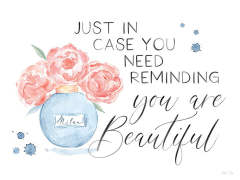 My Kind of Beautiful XXI Black Modern Wood Framed Art Print by Fay, Elena