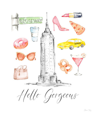 My Kind of Beautiful XXV Black Ornate Wood Framed Art Print with Double Matting by Fay, Elena