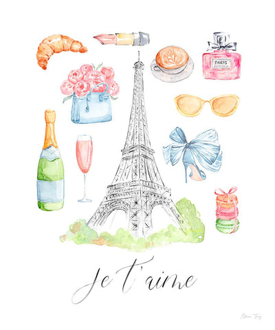 My Kind of Beautiful XXVI Black Ornate Wood Framed Art Print with Double Matting by Fay, Elena