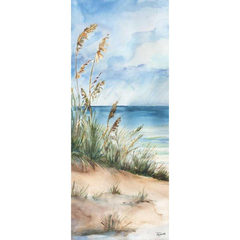 Seaview Panel I White Modern Wood Framed Art Print by Tre Sorelle Studios