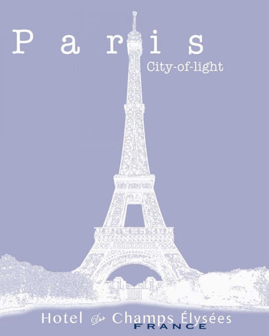 Travel Posters I  Black Ornate Wood Framed Art Print with Double Matting by Cusson, Marie Elaine