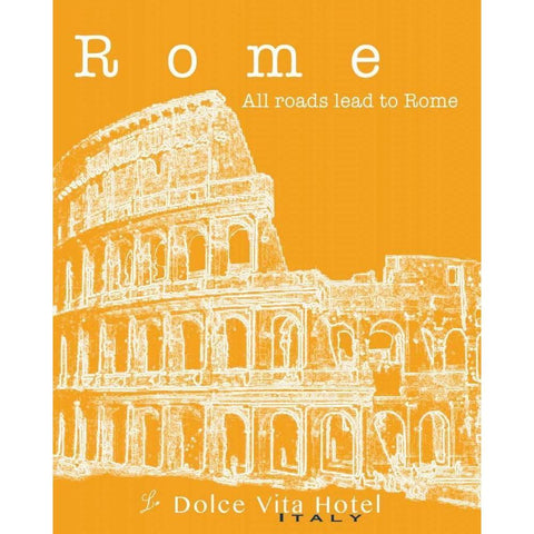 Travel Posters III  Gold Ornate Wood Framed Art Print with Double Matting by Cusson, Marie Elaine