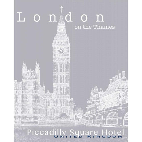 Travel Posters IV  Black Modern Wood Framed Art Print with Double Matting by Cusson, Marie Elaine