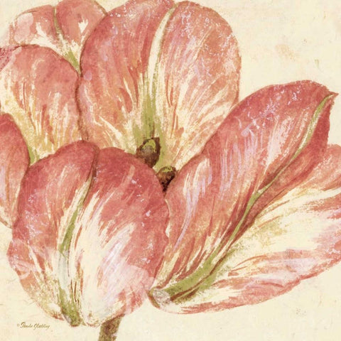 Floral Fresco I   Black Modern Wood Framed Art Print by Gladding, Pamela