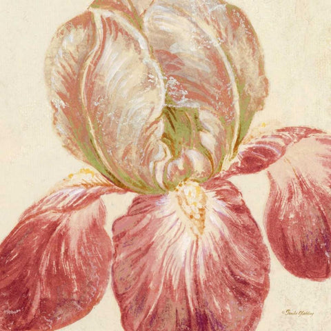 Floral Fresco III   Gold Ornate Wood Framed Art Print with Double Matting by Gladding, Pamela