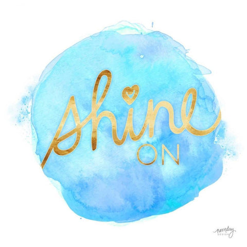 Color Splash Sayings II Gold Ornate Wood Framed Art Print with Double Matting by Noonday Design