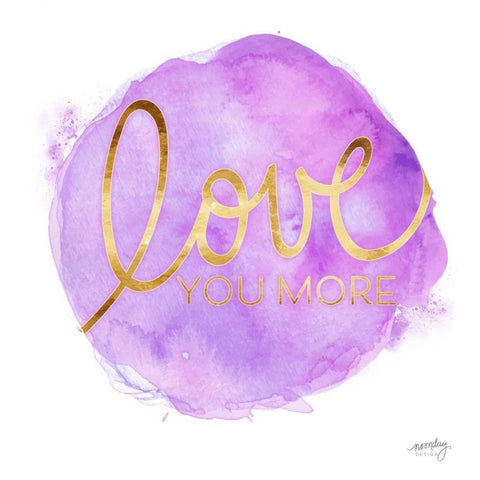 Color Splash Sayings III Gold Ornate Wood Framed Art Print with Double Matting by Noonday Design