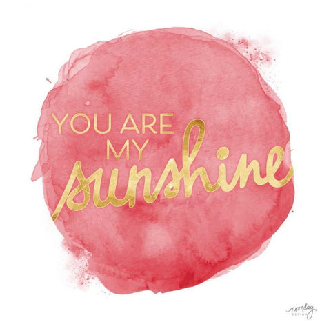 Color Splash Sayings IV Gold Ornate Wood Framed Art Print with Double Matting by Noonday Design