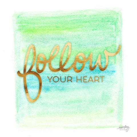 Color Splash Sayings VIII Gold Ornate Wood Framed Art Print with Double Matting by Noonday Design