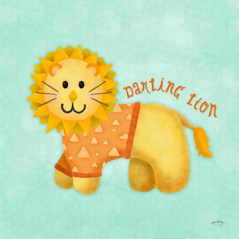 Baby Safari II Black Modern Wood Framed Art Print with Double Matting by Noonday Design