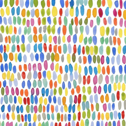 Painters Palette Multi IV White Modern Wood Framed Art Print by Nancy Green Design