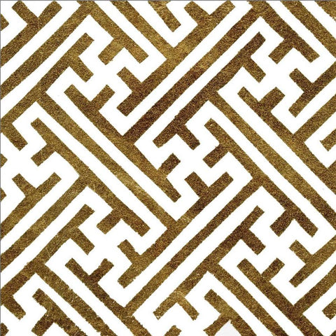 Golden Opportunity 2 IV White Modern Wood Framed Art Print with Double Matting by Nancy Green Design