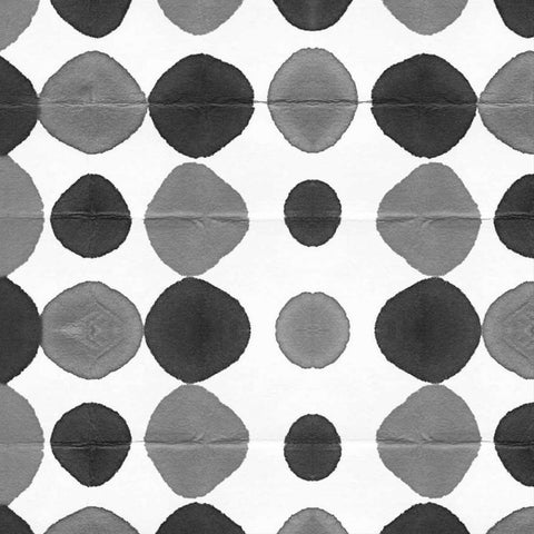 Watermark Black and White III Black Modern Wood Framed Art Print with Double Matting by Nancy Green Design