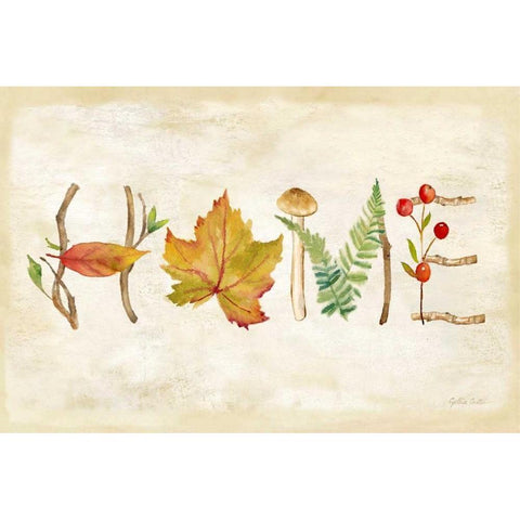 Nature Walk Home Sign Black Modern Wood Framed Art Print with Double Matting by Coulter, Cynthia