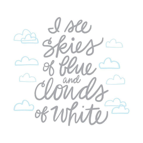 Wonderful World I Black Modern Wood Framed Art Print with Double Matting by Noonday Design