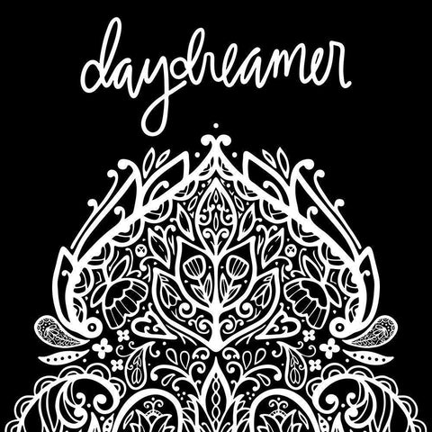 Wild and Free Daydreamer II Black Modern Wood Framed Art Print with Double Matting by Noonday Design