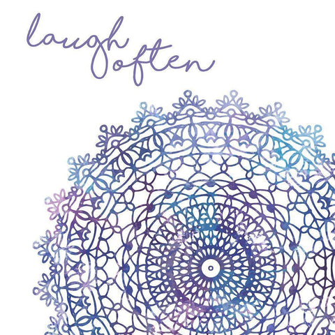 Cosmic Mandala II Black Modern Wood Framed Art Print by Noonday Design