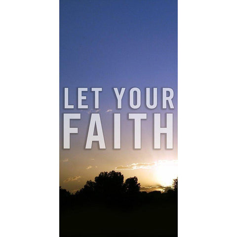 Let Your Faith Panel A White Modern Wood Framed Art Print by Tyrrell, Lu Anne