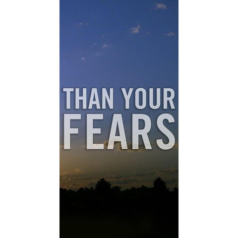 Let Your Faith Panel C Black Modern Wood Framed Art Print with Double Matting by Tyrrell, Lu Anne