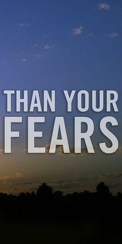 Let Your Faith Panel C White Modern Wood Framed Art Print with Double Matting by Tyrrell, Lu Anne