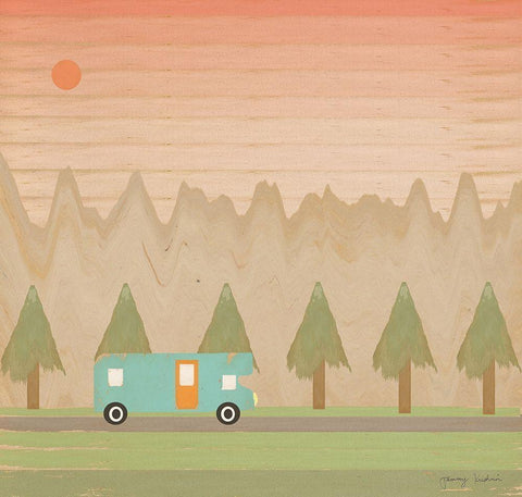 Search for Adventure I  White Modern Wood Framed Art Print with Double Matting by Kushnir, Tammy