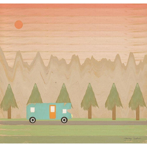 Search for Adventure I  Black Modern Wood Framed Art Print by Kushnir, Tammy